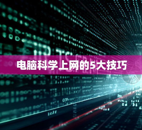 电脑科学上网的5大技巧
