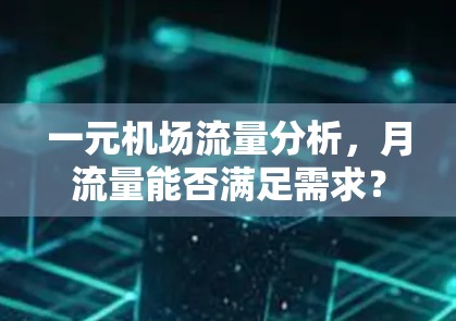 一元机场流量分析,月流量能否满足需求? 一元机场流量分析,月流量能否满足需求?