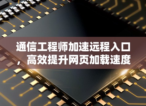 通信工程师加速远程入口,高效提升网页加载速度的解决方案 通信工程师加速远程入口,高效提升网页加载速度的解决方案
