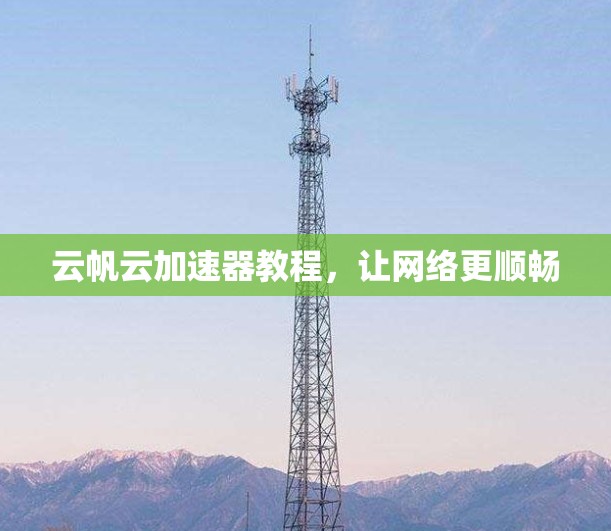 云帆云加速器教程,让网络更顺畅