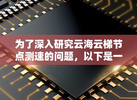 为了深入研究云海云梯节点测速的问题,以下是一个分步骤的解决方案 为了深入研究云海云梯节点测速的问题,以下是一个分步骤的解决方案