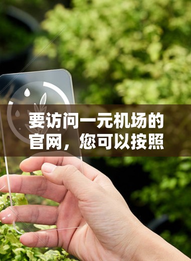 要访问一元机场的官网,您可以按照以下步骤操作