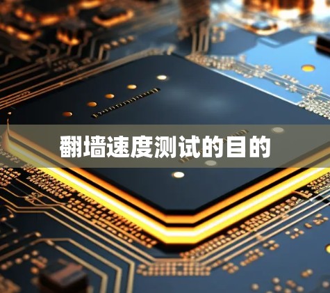 翻墙速度测试的目的