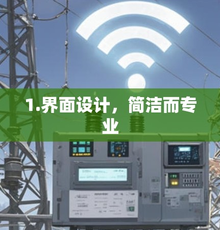 1.界面设计，简洁而专业