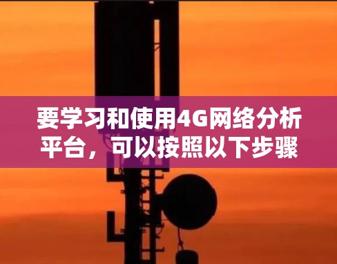 要学习和使用4G网络分析平台,可以按照以下步骤进行