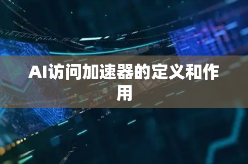 AI访问加速器的定义和作用