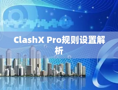 ClashX Pro规则设置解析 ClashX Pro规则设置解析