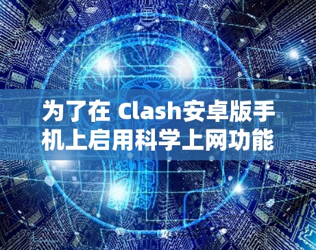 为了在 Clash安卓版手机上启用科学上网功能，您可以按照以下步骤操作